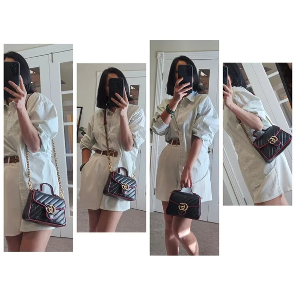 Authentic Gucci GG Marmont Top Handle # 4243M - Picture 3 of 8